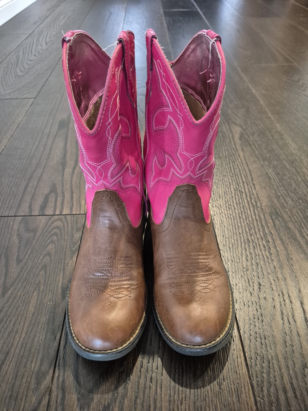 Roper Girls' Lighting Round Toe Light Up Cowgirl Boots